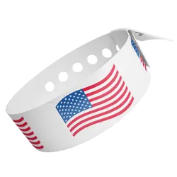 Wavy Flag Vinyl Wristbands