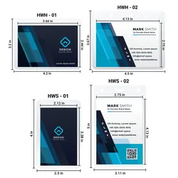 Blank Hard Plastic Holders