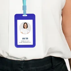 Blank Silicone Badge Holders