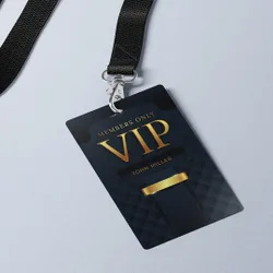 Custom VIP ID Name Badges