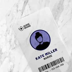 Custom Frosted ID Name Badges
