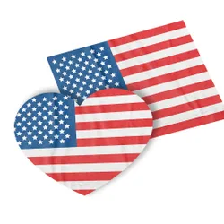 USA Flag Temporary Tattoos