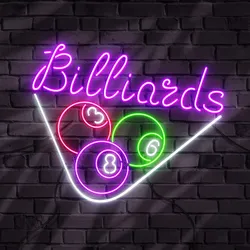 Custom Billiards Neon Signs
