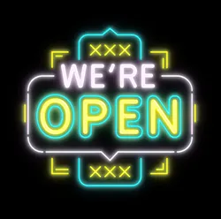 Custom We’re Open Neon Signs