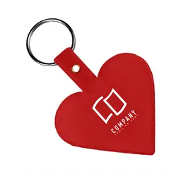Custom Heart Flexible Keychains