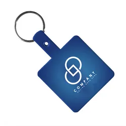 Custom Square Flexible Keychains