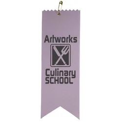 Custom 6" x 2" Dovetail Ribbon - Pin Attachment