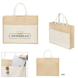 Custom Promotional Paradise Jute Tote Bag
