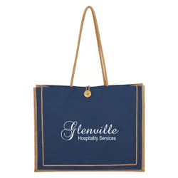 Custom Economy Paradise Jute Tote Bag