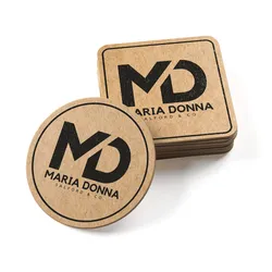 Custom Kraft Paper Coasters