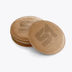 Custom  Leather Coasters