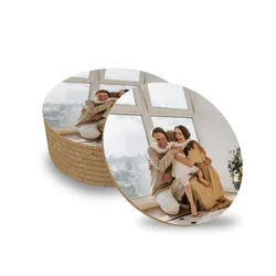 Custom Photo Fiberboard Coasters