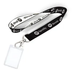 Custom Woven Lanyard With Badge Holders