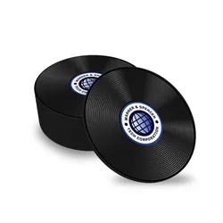 Custom Soft Plastic Record Coaster