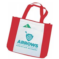 Custom Colored Border Tote Bags