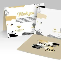 Custom Cards with Gift Card Holder (Slits) Greeting Cards