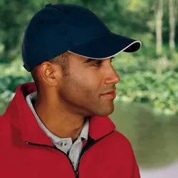 Custom Port Authority Signature Sandwich Bill Cap - Dark/All