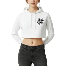 Lane Seven Ladies Cropped Fleece Hoodie