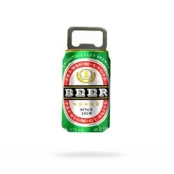 Beer Can-Shaped Bottle Opener