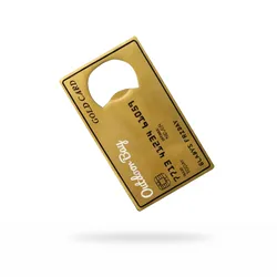 Gold Credit Card-Shaped Bottle Opener