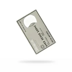 Platinum Credit Card-Shaped Bottle Opener