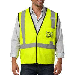CornerStone® ANSI 107 Class 2 Economy Mesh One-Pocket Vest