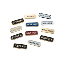 Metal Name Badge Buttons