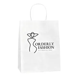 10 x 13 Inch Custom Twisted Handle Paper Shopping Bags