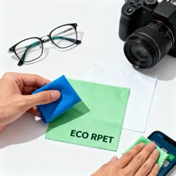 Eco-Friendly rPET Recycled Microfiber Lens Cleaning Cloth