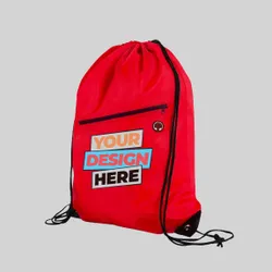 Zipper Drawstring Bags