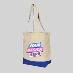 Colored Bottom Tote Bags