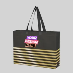 Horizontal Stripe Tote Bags