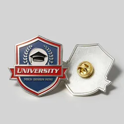 Soft Enamel School Badge Pins