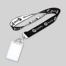 Custom Woven Lanyard With Badge Holders