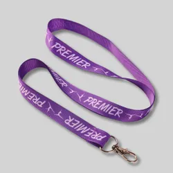 Custom Grosgrain Ribbon Lanyards