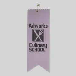 Custom 6" x 2" Dovetail Ribbon - Pin Attachment