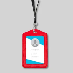 Blank PU Badge Holders