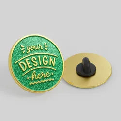 Glitter Lapel Pins