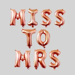 "Miss to Mrs" Letter Balloon