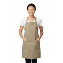 Port Authority® Easy Care Extra Long Bib Apron with Stain Release