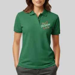 Unisex Midweight Double Pique Polo