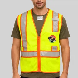 CornerStone® ANSI 107 Class 2 Mesh Zippered Two-Tone Vest