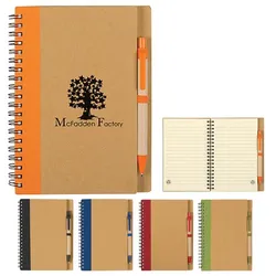Promo Eco-Inspired Spiral Notebook & Pen