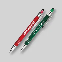 Serena Stylus Soft Touch Happy Holiday Pen