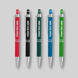 Hex Grip Soft Touch Stylus Pens