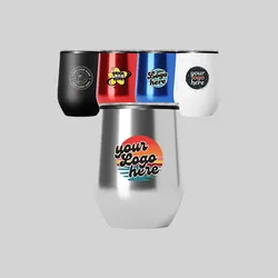 12 oz Stainless Steel Wine Tumbler Gift Set