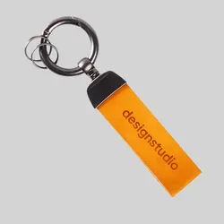 Custom Leather Tag Keychains