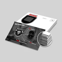 Custom Black Edge Postcards