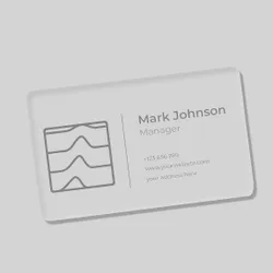 Custom Transparent ID Name Badges