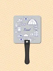 Rounded Square Hand Fan